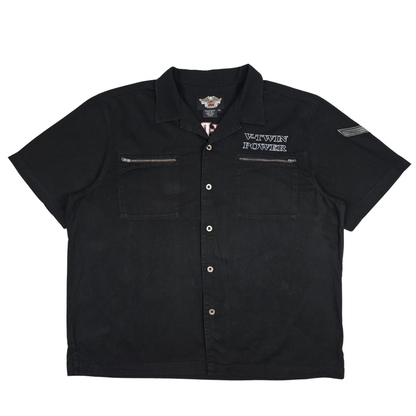 Embroidered Harley Davidson Short Sleeved Shirt