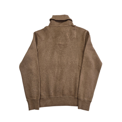 Ralph Lauren Turtle Neck Button Brown Sweater